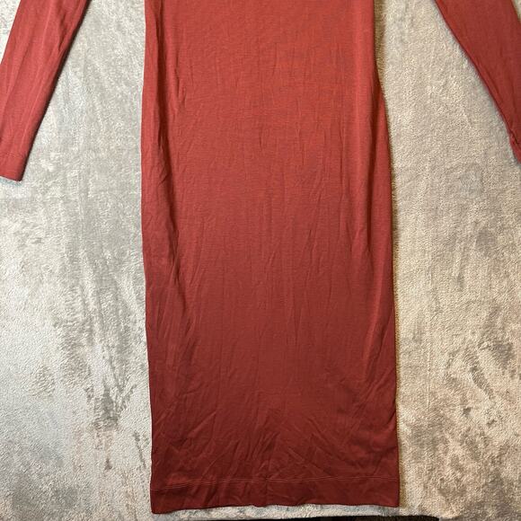 Peruvian Connection Women’s Classic T-Neck Dress Size‎ XS Burnt Orange - Picture 3 of 8